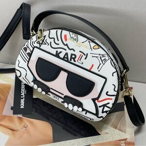 (new+tag) Karl Lagerfeld Maybelle crossbody trunk style
